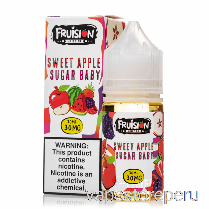 Vape Recargable Sweet Apple Sugar Baby - Sales De Fruta - 30ml 30mg